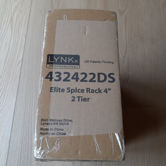 New Spice Rack - LYNK Elite 4 1/4" 2-Tier Pull Out Spice Rack Organizer - Picture 2 of 7